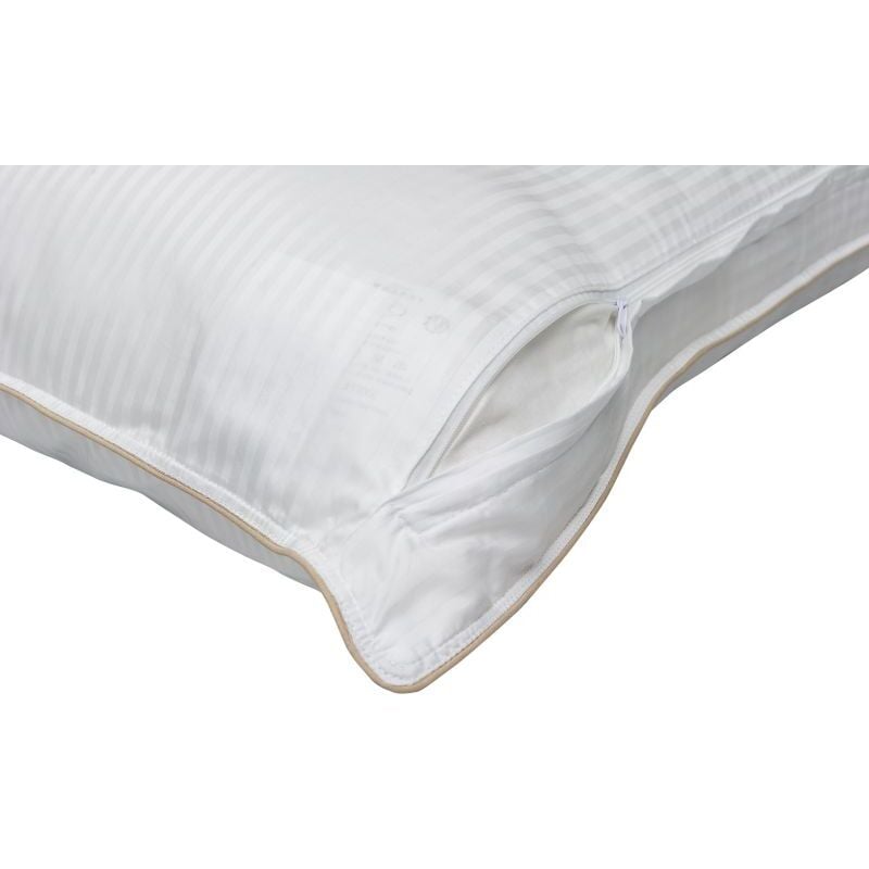 Oreiller 'Fjord Grand Hotel' déhoussable Ferme Com'Duv Satin de coton rayé Lestra Taille d'oreiller: Oreiller 50 x 70 cm