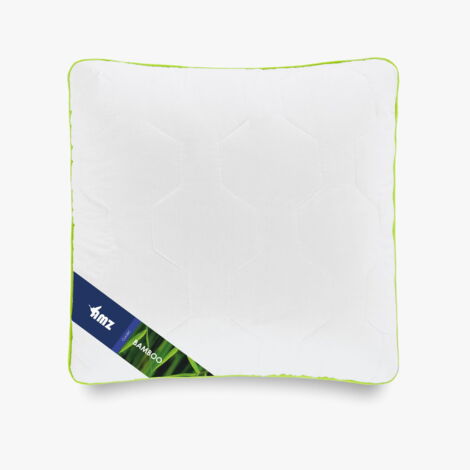 Oreiller matelassé antiallergique 40x40 en bambou AMZ