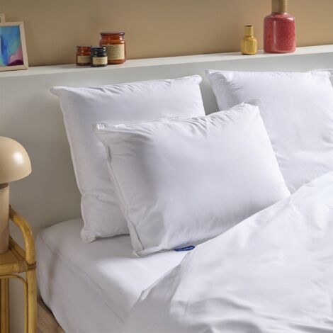 Oreiller Mémoire de forme Mixte Anti-acariens - Confort réglable ouverture zippée - 50x70cm