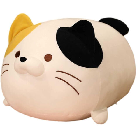 Oreiller Peluche Chat Mignon Coussin Doux pour Enfants et Amoureux des Animaux