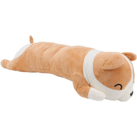 Oreiller Peluche Chien Doux Anti-Stress - Coussin Élastique Texture Fine Jouet Mignon