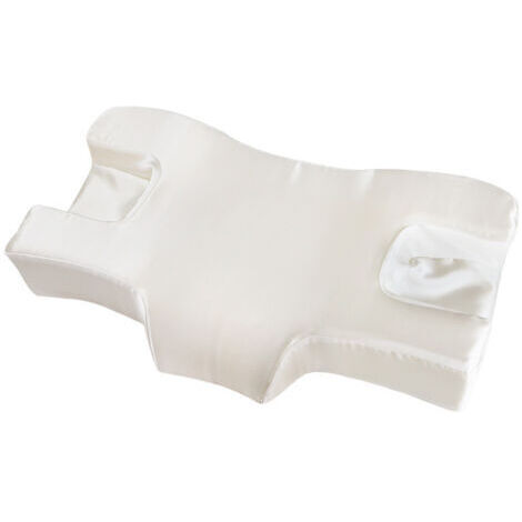 Oreiller pliable - oreiller de soutien cervical pour les personnes dormant sur le dos et les femmes, blanc