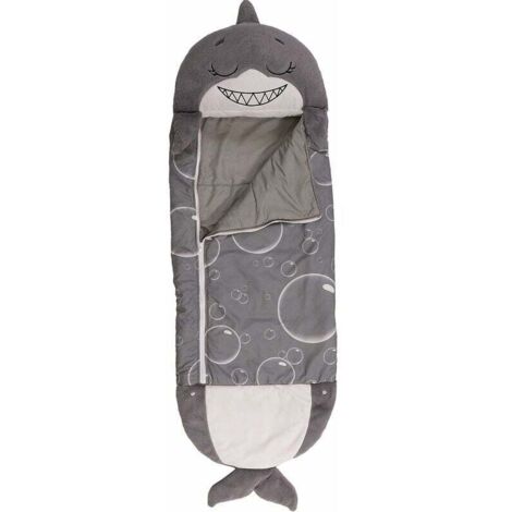 Oreiller pliant pour sac de couchage, 2 en 1, sac de couchage anti-coup de pied pour enfants, requin