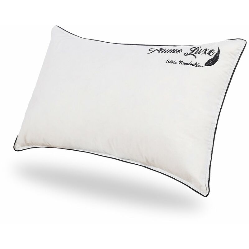 Oreiller Plumes Luxe : Moelleux et 100% plumes de canard - 40 x 70 cm