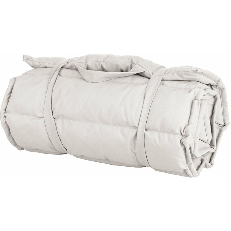 Oreiller rembourré pour lits extérieurs 180x60 cm dans l'eau moelleuse - polyester-répartiteur Beige - Beige