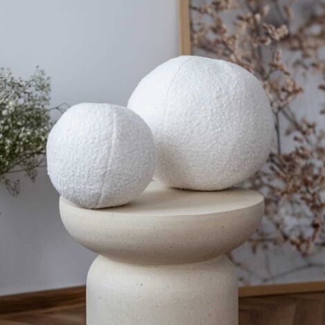 Oreiller SOFT LOOP  boule blanche