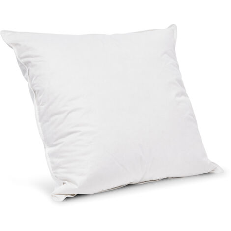 Oreiller souple 60x60cm Duo Duvet Canard Microfibre - Enveloppe coton percale