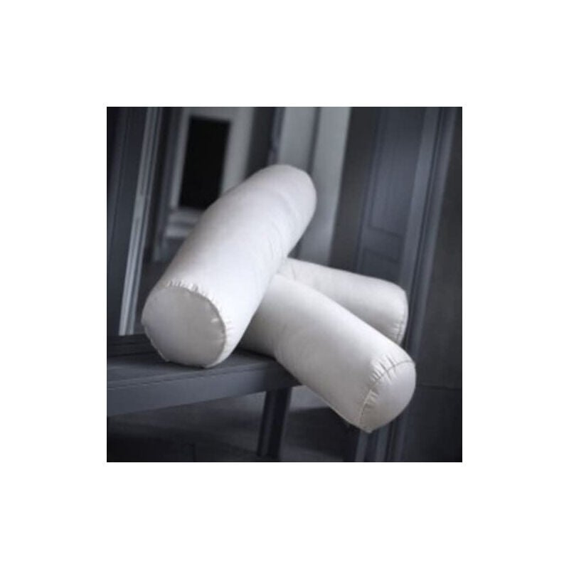 Oreiller Traversin microfibre 160 cm en polyester gonflant et confortable coloris polochon Blanc