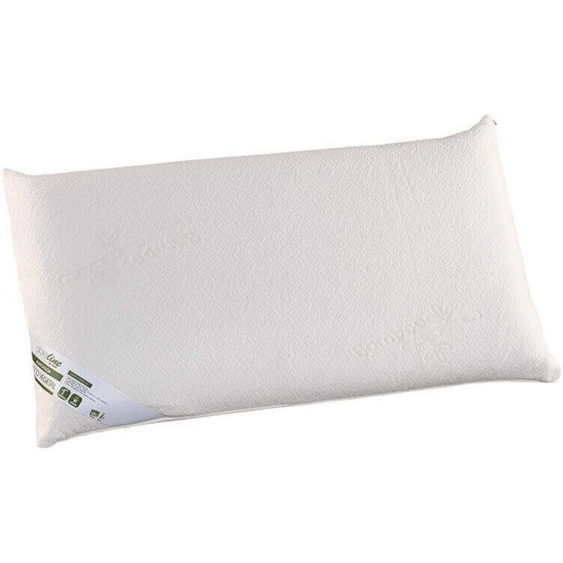 Relax - Oreiller en bambou visco-végétal doux fermeté 70 cm