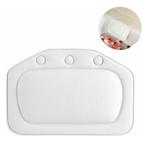 Oreillers de baignoire, oreillers de spa rembourrés en mousse souple Appuie-tête de baignoire en PVC Oreillers de tête de cou au dos Accessoires de salle de bain à usage domestique