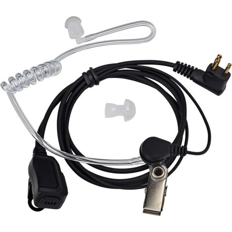 Oreillette Acoustique À Tube Transparent - 1 Pièce - Compatible Motorola GP300 CP040 - Réduction De Bruit - Sécurité Et Police