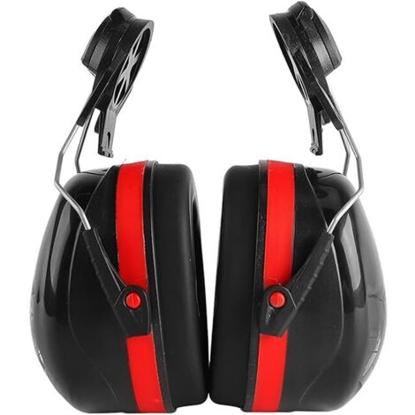 Orejeras con fijación para casco de seguridad, esponja de PVC, protección auditiva, reducción de ruido, reducción de ruido, predeterminado