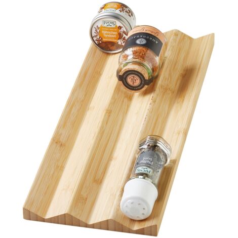 ORGA-BOX 3 BAMBUS Besteckeinsatz Holz-Besteckkasten für Nobilia Schubladen ab August 2012 Gewürzeinsatz 174 x 448 mm fürORGA-BOX 3 Bambus Besteckeinsätze 60, 80, 100 und 120 cm Schrankbreite
