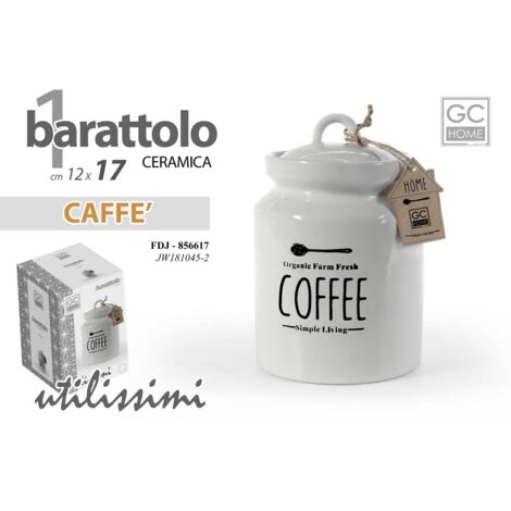 ORGANIC FARM BARATTOLO IN CERAMICA PER CAFFE 12X12X17 CM