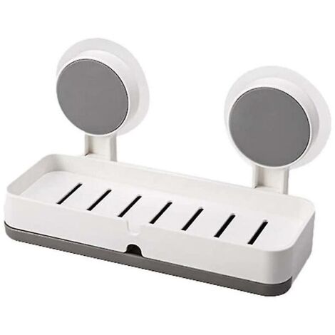 Organis de douche, porte-savon amovible sans perçage, support de shampoing mural pour salle de bain, cuisine, douche, support de rangement