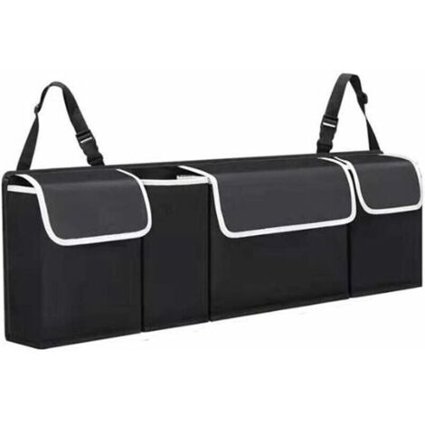 Organisat de coffre de voiture,organisat de coffre de voiture,plusis types de poches,tient avec étanche,lot de 4 sacs de rangement pliables pour économiser de l'espace pour SUV
