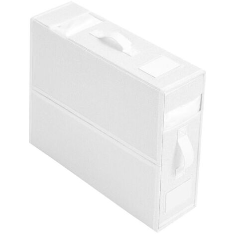 Organisateur Armoire Vetement,Organisateur Dressing avec Poignée, Rangement Sous Vetement, bed sheet storage box(Blanc)
