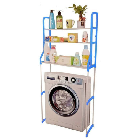 Organisateur Avec 3 étagères Au-dessus De La Machine à Laver Wc Salle De Bain à Faible Encombrement