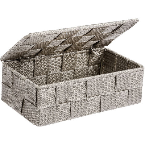 Organisateur avec couvercle ADRIA MINT, récipient de salle de bain, WENKO