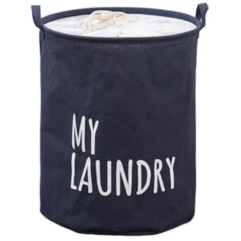 Organisateur, boîte à jouets, panier à linge 40 x 50 cm bleu marine OR111GRAN