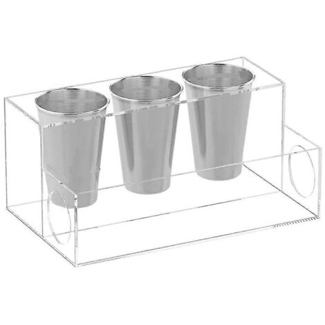 Organisateur d'accessoires de coiffure en acrylique pour comptoir, sèche-cheveux et support de coiffure, rangement pour maquillage et articles de toilette
