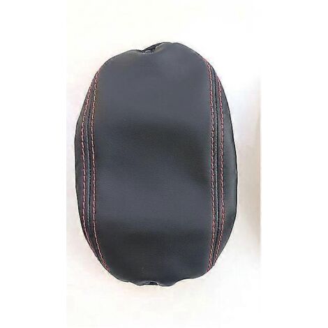 Organisateur d'accoudoir central pour Toyota Corolla Cross 2020-2022 : boîte de rangement en cuir avec étui et protection pour boîte à gants (noir et rouge).