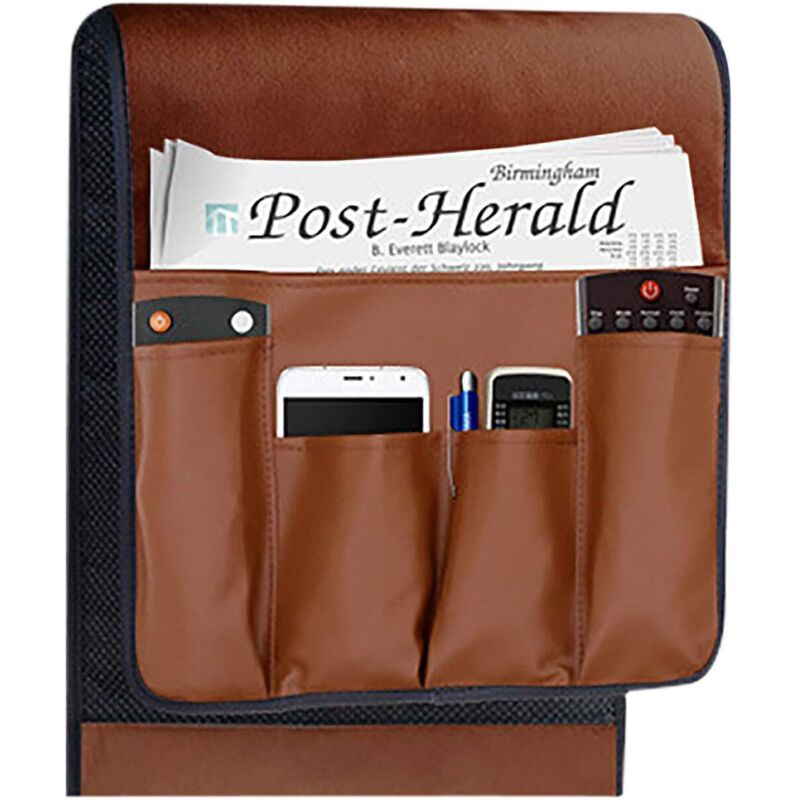 Organisateur d'accoudoir de canapé antidérapant avec plateau porte-gobelet support de télécommande tv pour canapé inclinable fauteuil Caddy chevet