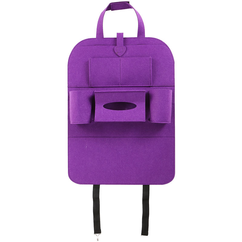 Auto Car Backseat Organisateur Support Voiture-Styling Couvertures En Feutre Polyvalent Multi-Poches En Laine Seat Feutre Conteneur Suspendu Boite