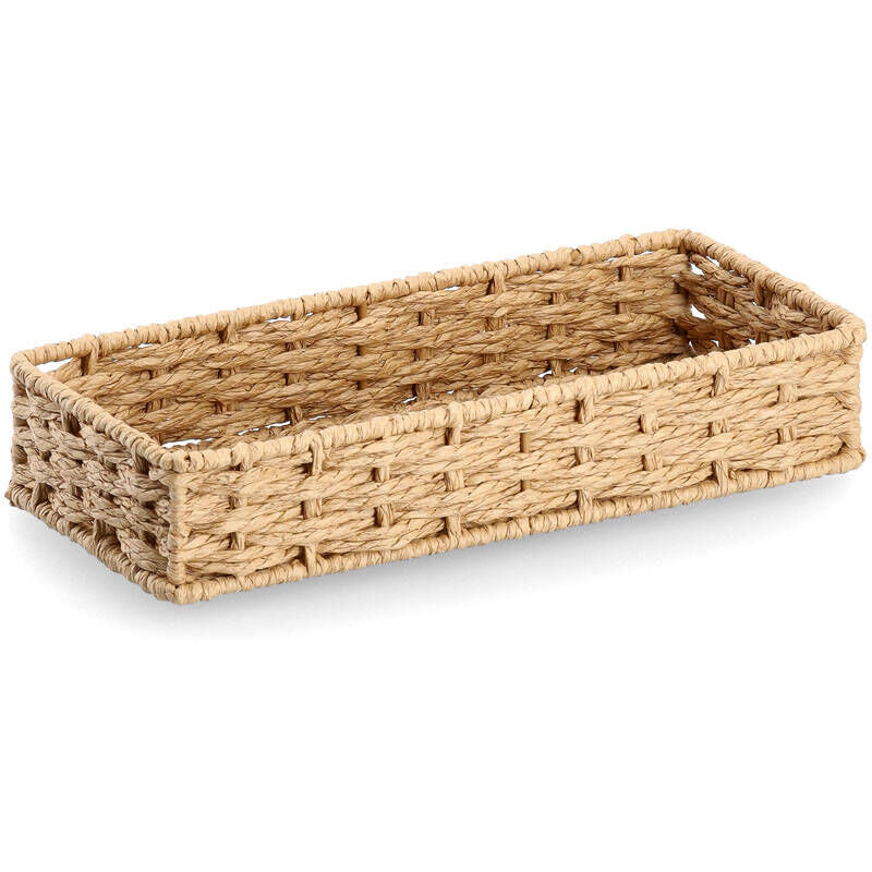 Organisateur de bureau en papier tressé, 24 x 11 x 4,5 cm Organisateur de bureau en papier tressé, 24 x 11 x 4,5 cm