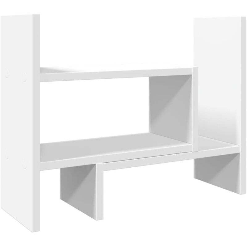 Organisateur de bureau blanc 38,5x17x39 cm bois d'ingénierie vidaXL