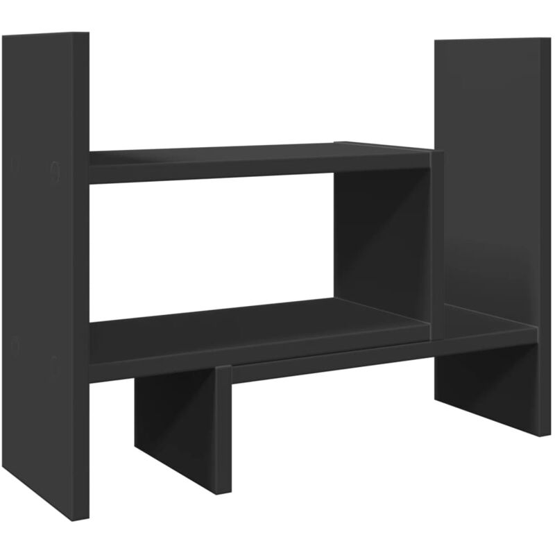 Vidaxl - Organisateur de bureau noir 38,5x17x39 cm bois d'ingénierie