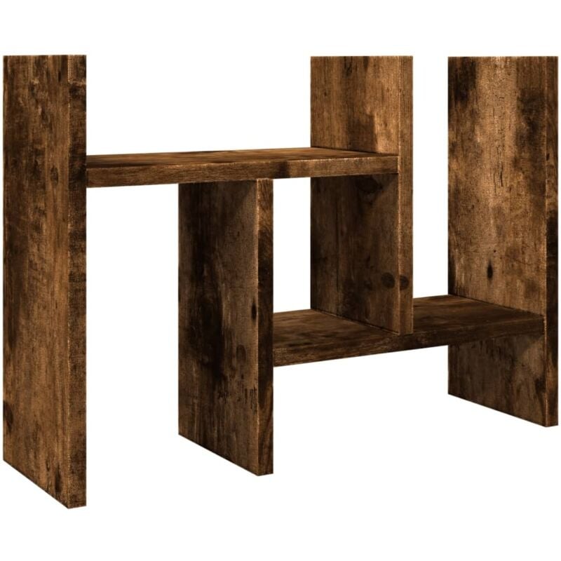 Vidaxl - Organisateur de bureau chêne fumé 34,5x15,5x35,5 cm