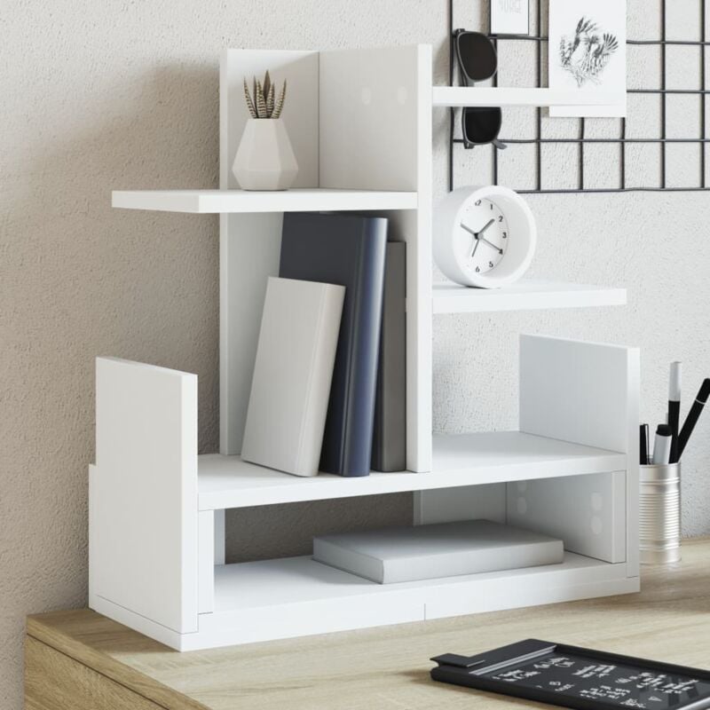 Vidaxl - Organisateur de bureau blanc 49x20x52,5 cm bois d'ingénierie