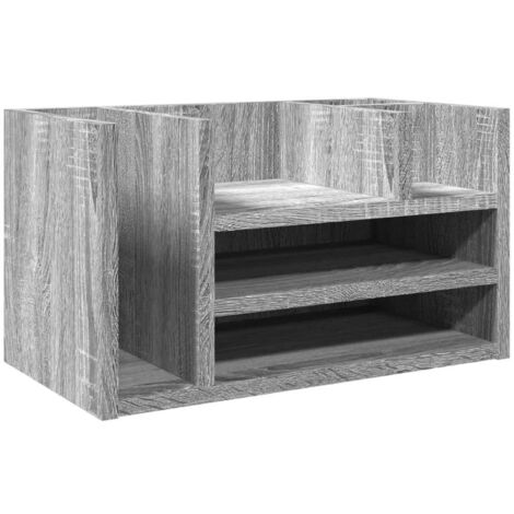 Organisateur de bureau sonoma gris 44,5x24x25cm bois ingénierie CFW705696