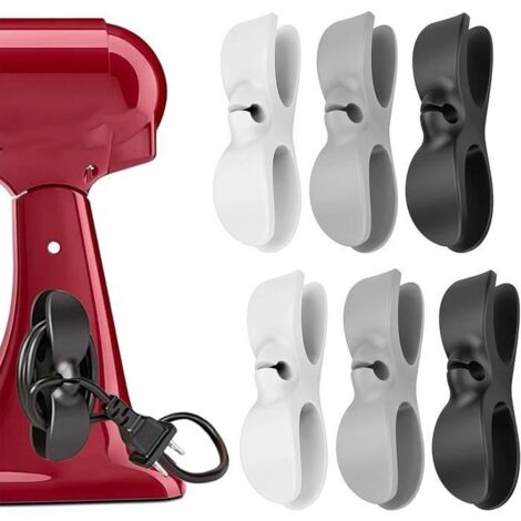 Organisateur de Câble - Noname - Clips Câbles - Silicone - 6 pièces - Adhésif puissant