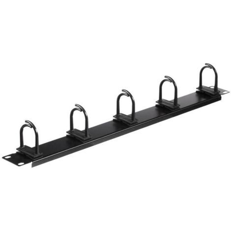 Organisateur de câbles 19''/1U - Netrack noir