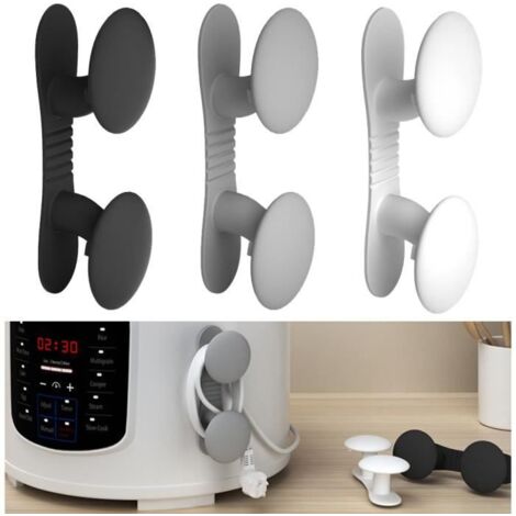 Organisateur de câbles - Non spécifié - Clips de câbles - Silicone - 3 pièces - Adhésif puissant-AquaForge