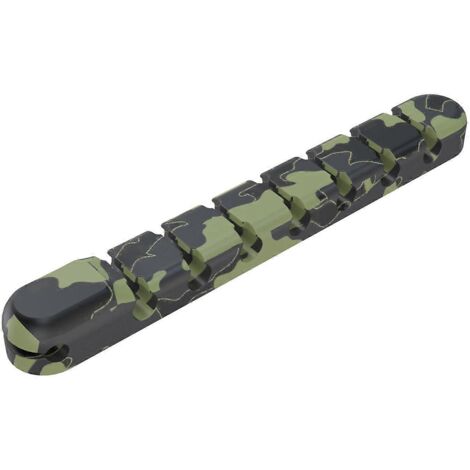 Organisateur de Câbles USB en Silicone avec 7 Orifices pour Gestion Pratique des Fils d'Écouteurs