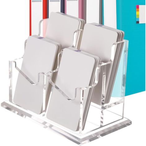 Organisateur de cartes de visite - En acrylique transparent
