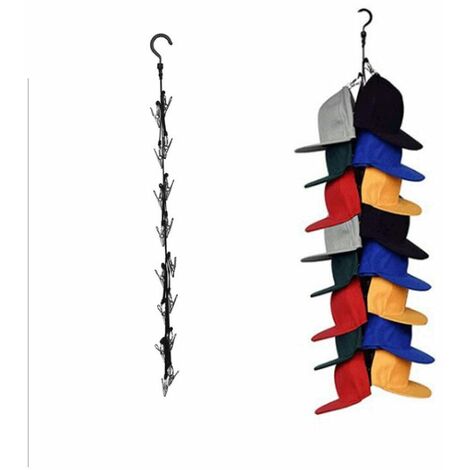 Organisateur De Casquette À Suspendre Pour Placard, Décor De Vacances , 16 Casquette De Baseball, Support De Casquette À Crochet De Placard, Organisateur De Rangement Pour Chapeau - Gardez Les Chapeau