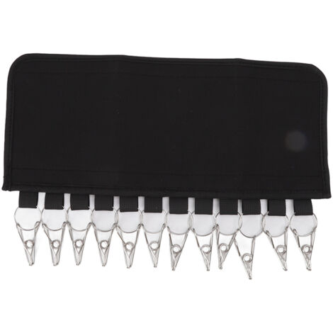 Organisateur de Casquettes Portable avec 12 Pinces, Rangement de Chapeaux pour Placard, Porte-Casquettes Amovible
