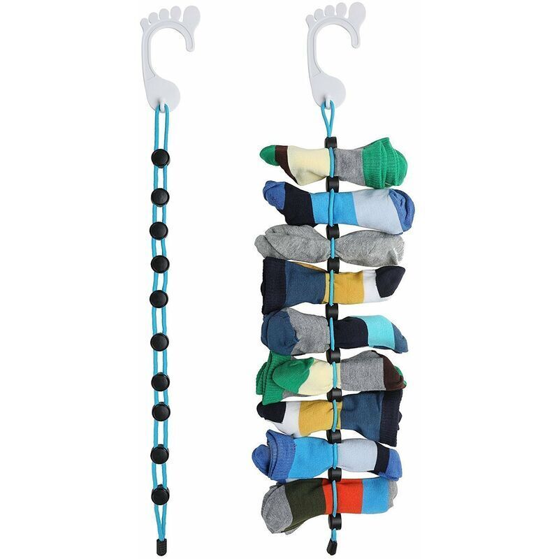 Organisateur de chaussettes, organisateur de chaussettes, outil de nettoyage de chaussettes pour laver, sécher et ranger des paires de chaussettes