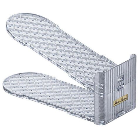 Organisateur de chaussures à emplacements pour chaussures, empilables gain de place (transparent, lot de 3) B