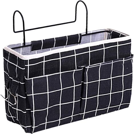 Organisateur de Chevet étanche Sac de Rangement Suspendu Pratique avec 3 Poches Organisateur de Lit Large Poche de Rangement pour Lit Poche pour Lit Superposé Chevet Suspendu Panier de Rangement-Fei Y