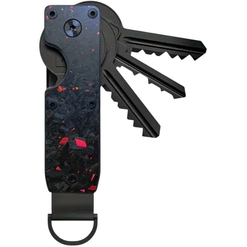 Organisateur de clés en alliage, compact et minimaliste, porte-clés en métal, porte-clés sécurise 2 à 5 clés