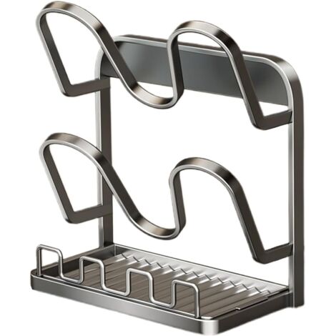 Organisateur De Couvercles Avec Plateau Égouttoir Gain De