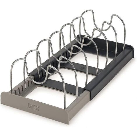 Organisateur de couvercles de casseroles, support pour couvercles de casseroles, étagère métallique pour ranger les ustensiles de cuisine, organisateur de rangement pour assiettes de cuisine