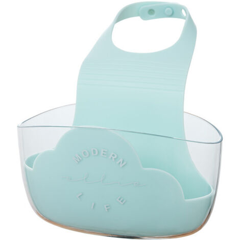 Organisateur de crépine d'évier suspendu à sangle réglable, accessoires de porte-éponge d'évier de cuisine à domicile（mousse verte）