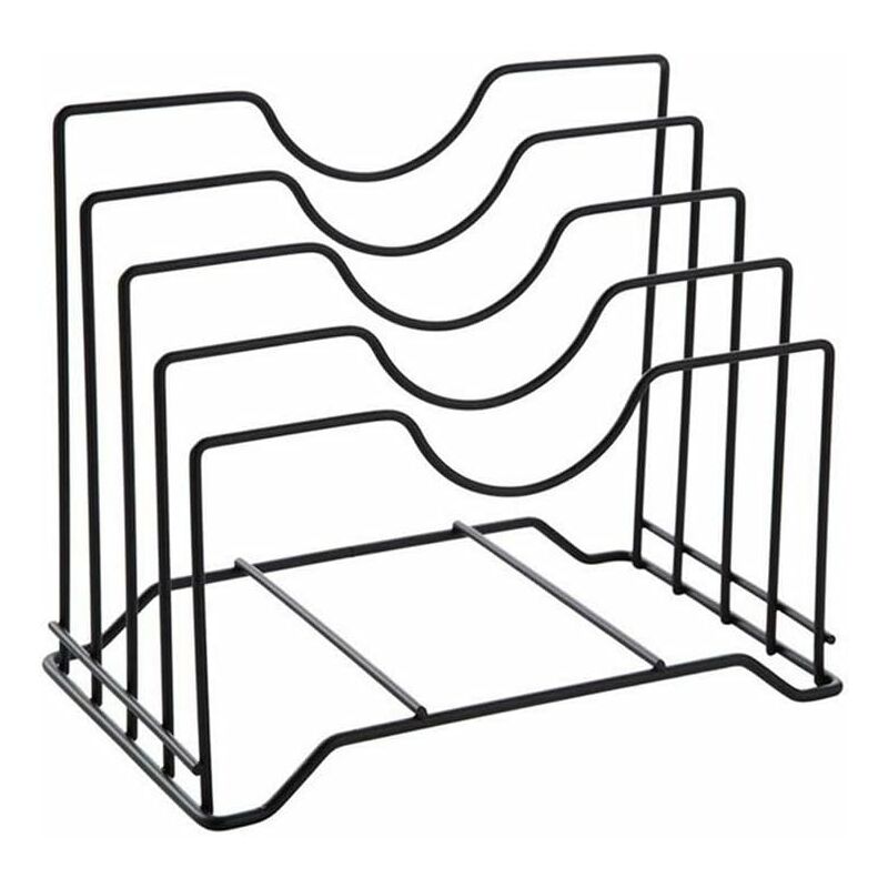 Organisateur de cuisine en métal pour ranger couvercles de casseroles, planches à découper et support d’ustensiles-Fei Yu