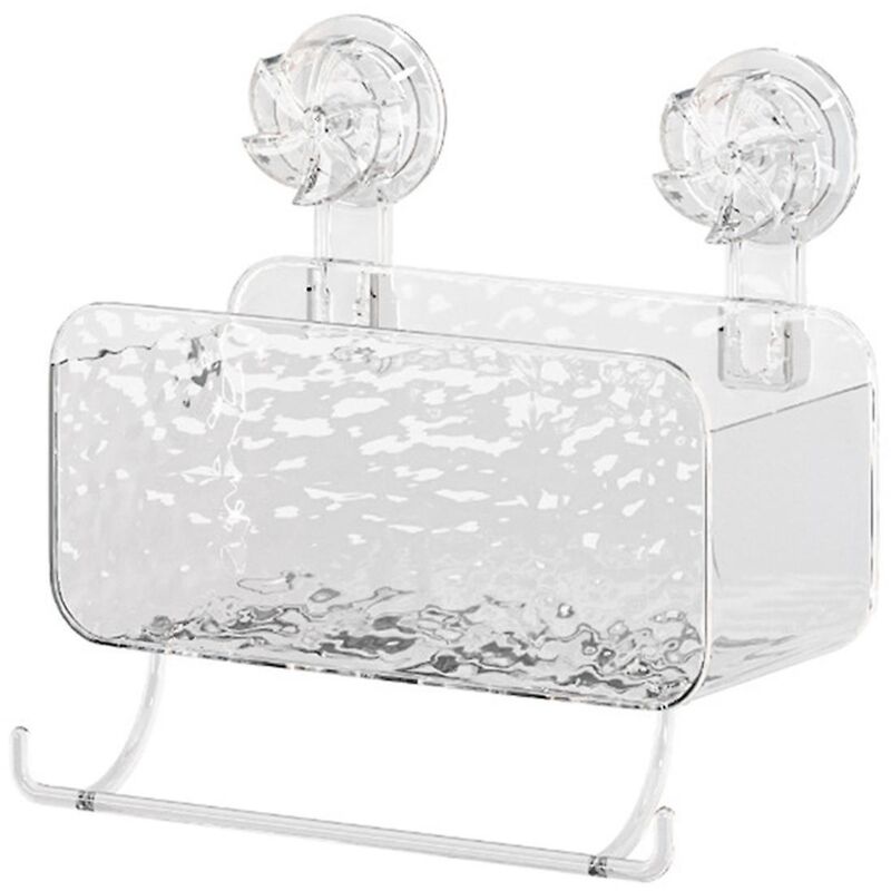 Organisateur de douche à ventouses, étagère de douche pour cuisines, salles de bains et cabines de douche, transparent